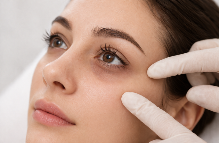 Цвет кругов, отеков под глазами