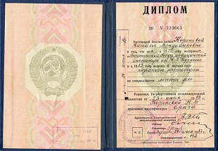Диплом/сертификат Ивановой Натальи Владимировны