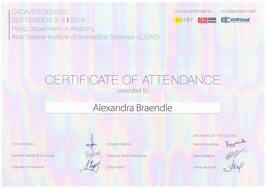 Александра Брендле прошла обучение в Abel Salazar Biomedical Sciences Institute (ICBAS) - фото №5